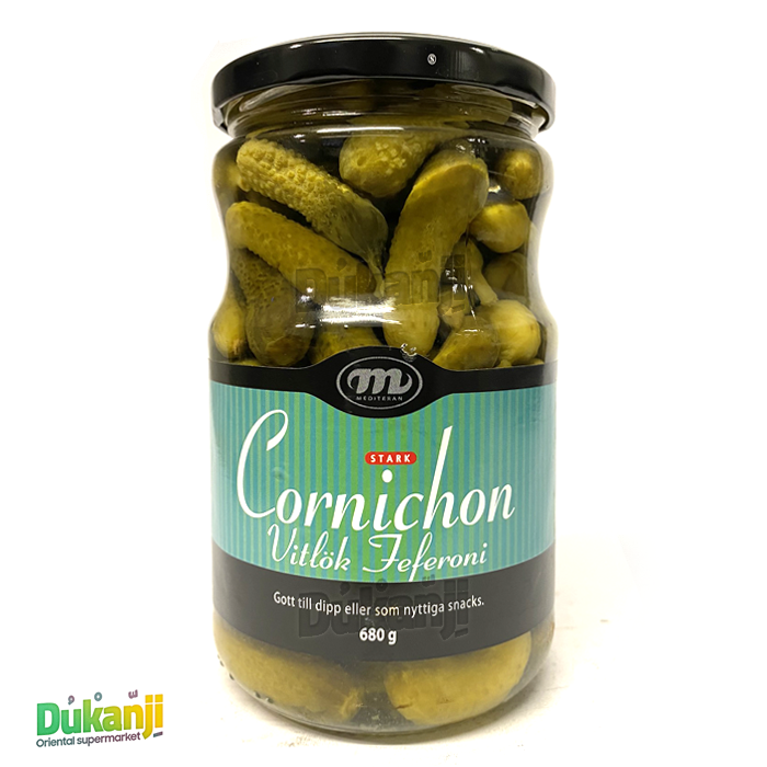 Mediteran cornichons with garlic 680ml