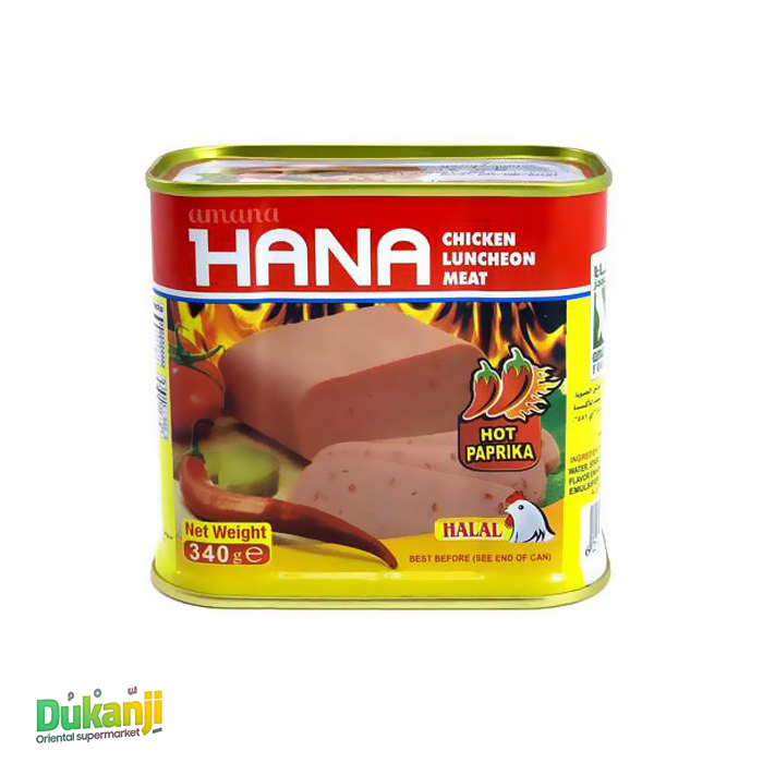 Hana luncheon meat chicken hot 340g