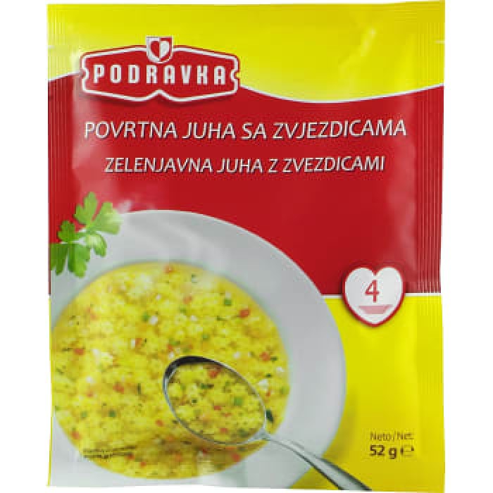 Podravka vegetable soup with pasta 52g