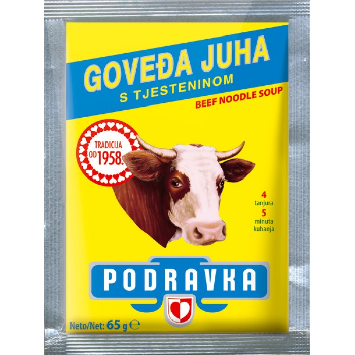 Podravka beef soup with pasta 65g