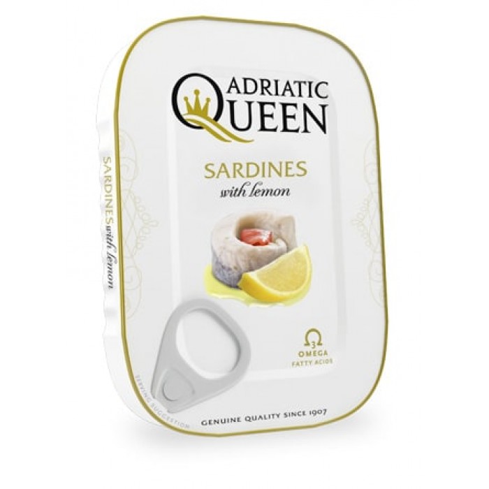 Adriatic Queen Sardines in vegetable oil with lemon 105g