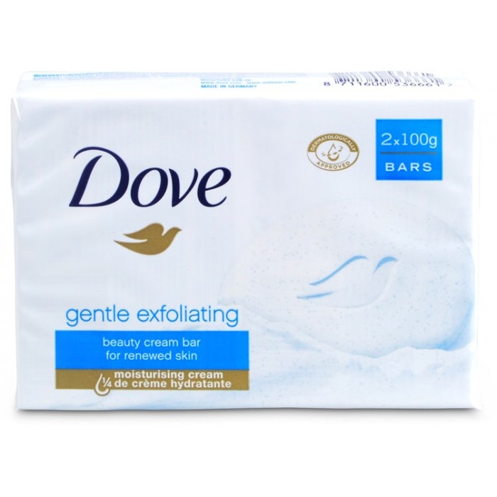Dove soap bar gentle exfoliating 2*100g