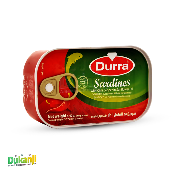 Durra Sardines med chilipeppar 125 g